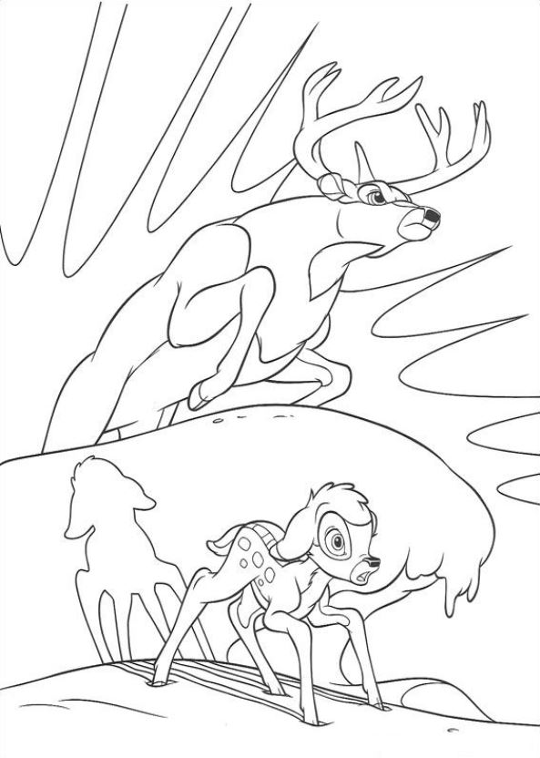 Kids-n-fun.com | 29 coloring pages of Bambi 2